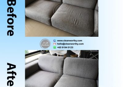 L Shape Sofa Cleaning Results