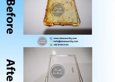 Oven Cavity Glass Cleaning Before & After